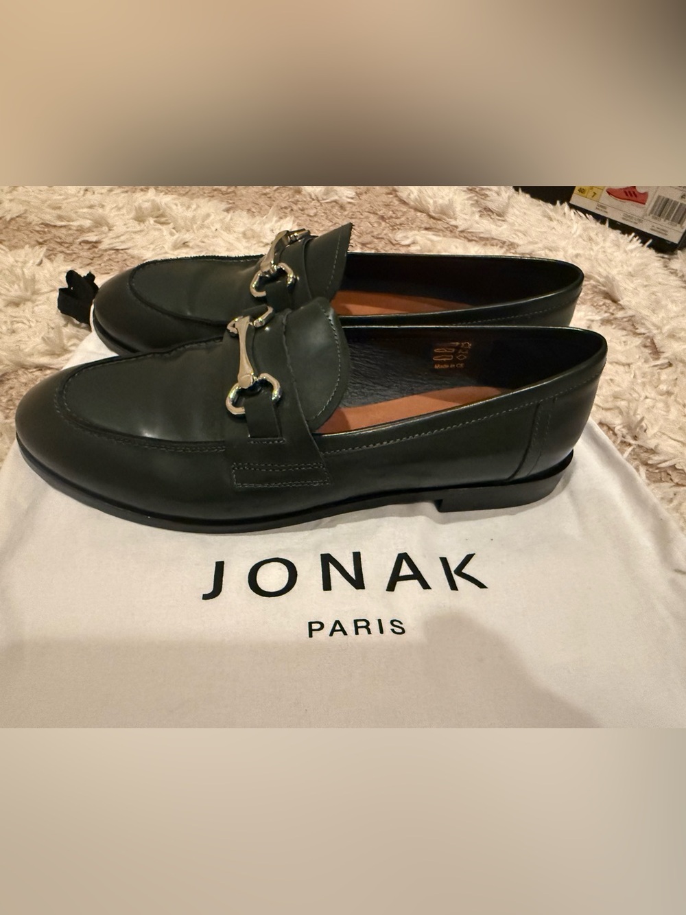 Paris Men’s Green Leather Bit Loafers